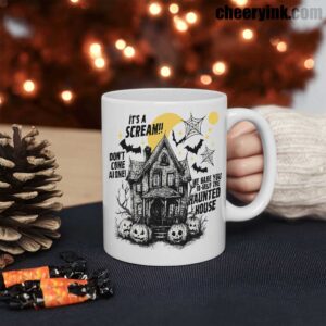 Mug Happy Halloween Scream House 3
