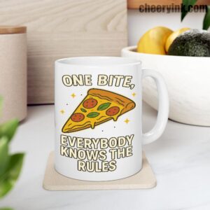 One Bite Everybody Knows the Rules Mug