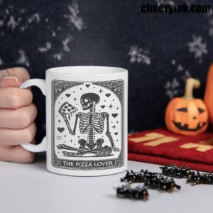 Mug Skeleton Pizza Lover 1