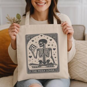 Mug Skeleton Pizza Lover 14 Natural