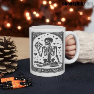 Mug Skeleton Pizza Lover 3