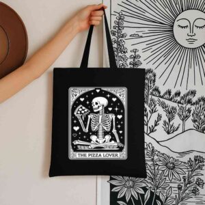 Mug Skeleton Pizza Lover 6 Black