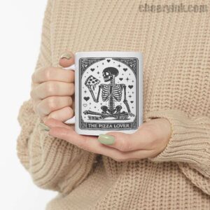 Mug Skeleton Pizza Lover 6