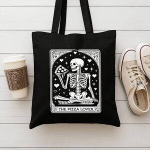 Mug Skeleton Pizza Lover 9 Black