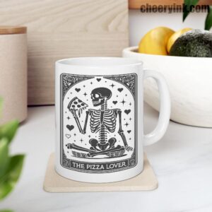 Mug Skeleton Pizza Lover 9