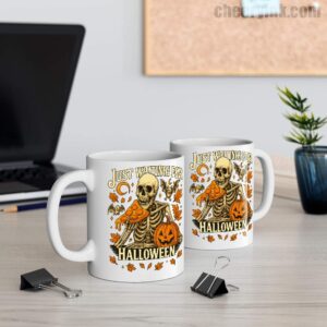 Mug Skeleton Pizza Lover Halloween1 11
