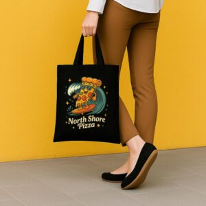 Mug Surfing Pizza 5 Black