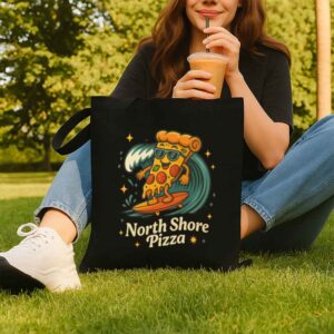 Mug Surfing Pizza 8 Black
