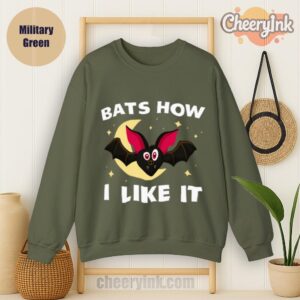 Sweathirs Bats How I Like It Military Green
