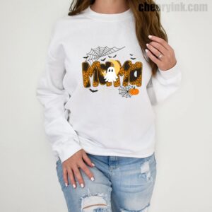 Sweathirs Happy Halloween Mama Boo Favorite 1 Sweatshirt