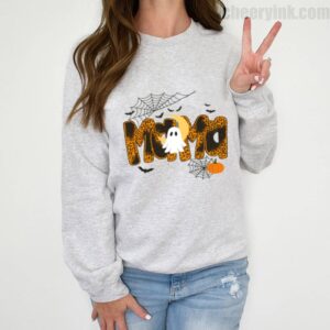 Sweathirs Happy Halloween Mama Boo Favorite 2 Sweatshirt