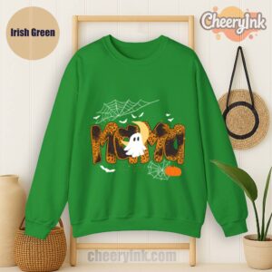 Sweathirs Happy Halloween Mama Boo Favorite Irish Green