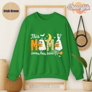 Sweathirs Happy Halloween Mama Boo Irish