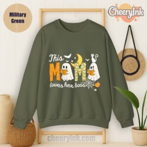Sweathirs Happy Halloween Mama Boo Military
