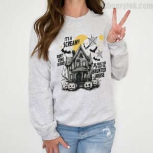 Sweathirs Happy Halloween Scream House 2 Sweatshirt