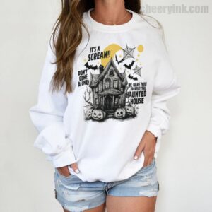 Sweathirs Happy Halloween Scream House 3