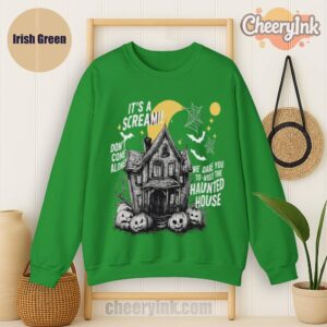Sweathirs Happy Halloween Scream House Irish
