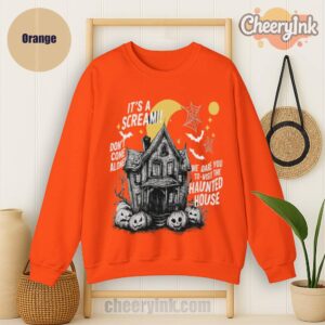 Sweathirs Happy Halloween Scream House