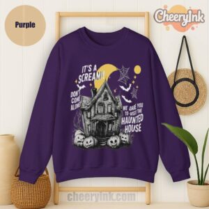 Sweathirs Happy Halloween Scream House