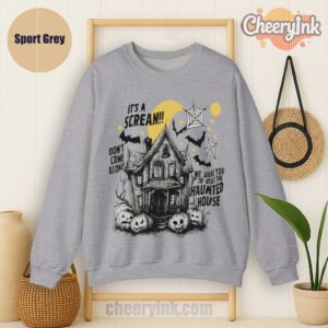 Sweathirs Happy Halloween Scream House Sport