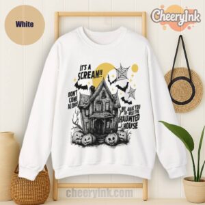 Sweathirs Happy Halloween Scream House