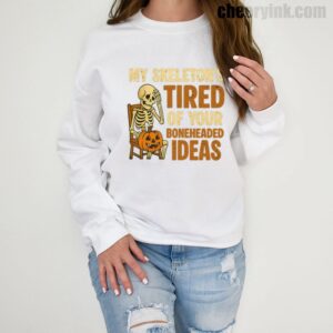 Sweathirs Skeleton S Tired 1