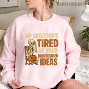 Sweathirs Skeleton S Tired 11