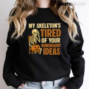 Sweathirs Skeleton S Tired 15