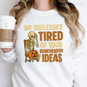 Sweathirs Skeleton S Tired 17