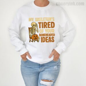 Sweathirs Skeleton S Tired 4