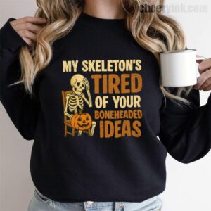Sweathirs Skeleton S Tired 9