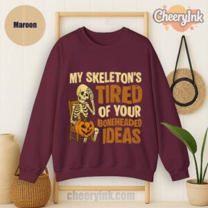 Sweathirs Skeleton S Tired