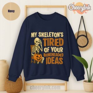 Sweathirs Skeleton S Tired
