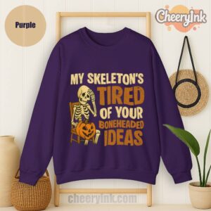 Sweathirs Skeleton S Tired
