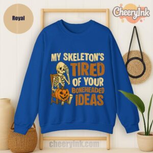 Sweathirs Skeleton S Tired