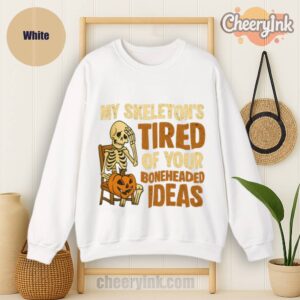 Sweathirs Skeleton S Tired