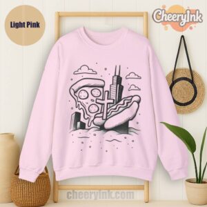Sweatshirt Chicago Icons Light Pink