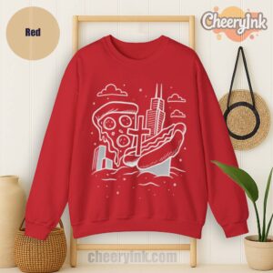 Sweatshirt Chicago Icons Red