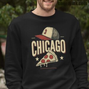 Sweatshirt Chicago Pizza Baseball 16