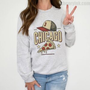 Sweatshirt Chicago Pizza Baseball 2 Sweatshirt