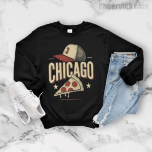 Sweatshirt Chicago Pizza Baseball 7