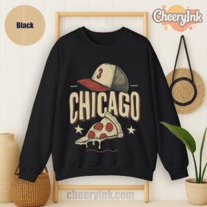 Sweatshirt Chicago Pizza Baseball