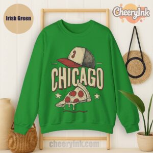 Sweatshirt Chicago Pizza Baseball Irish
