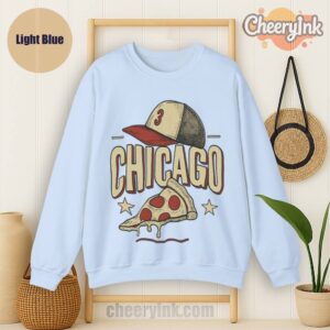 Sweatshirt Chicago Pizza Baseball Light