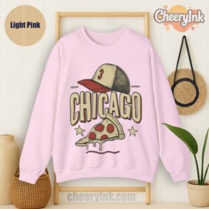 Sweatshirt Chicago Pizza Baseball Light