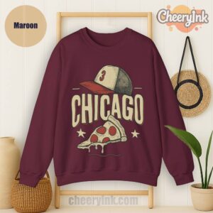 Sweatshirt Chicago Pizza Baseball