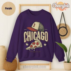 Sweatshirt Chicago Pizza Baseball