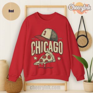 Sweatshirt Chicago Pizza Baseball