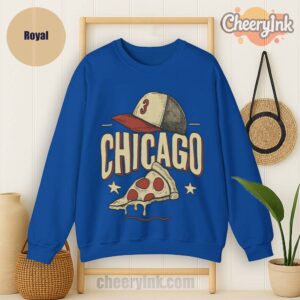 Sweatshirt Chicago Pizza Baseball