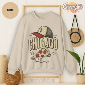 Sweatshirt Chicago Pizza Baseball